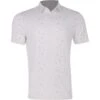 Adidas Allover Print Shirt Polo Short Sleeve Golf Apparel