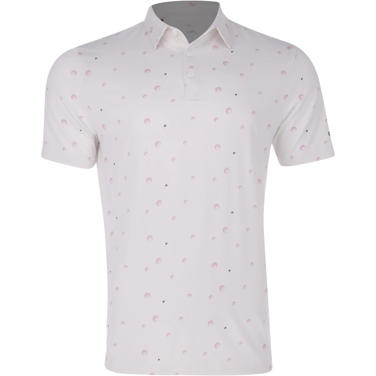 Adidas Allover Print Shirt Polo Short Sleeve Golf Apparel
