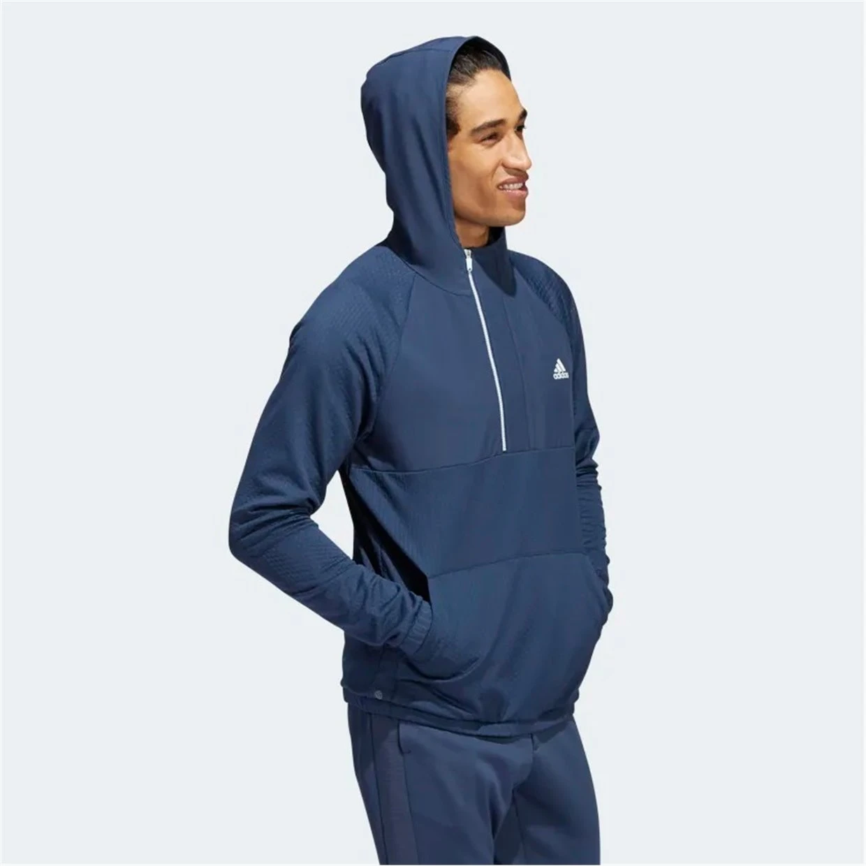 Adidas Fleece Anorak 1/4 Zip Outerwear Pullover Golf Apparel - Image 7