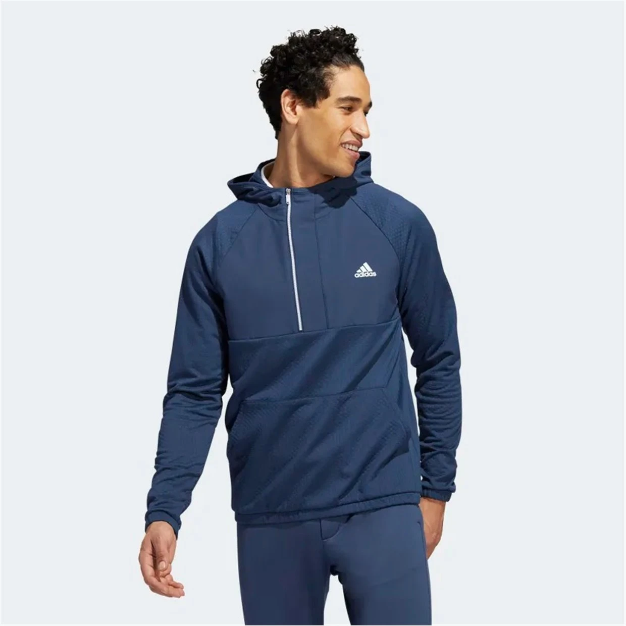 Adidas Fleece Anorak 1/4 Zip Outerwear Pullover Golf Apparel - Image 8