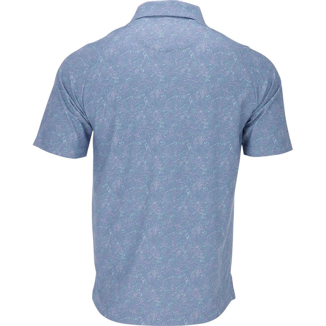 Callaway All-Over Abstract Novelty Print Shirt Polo Short Sleeve Golf Apparel - Image 2