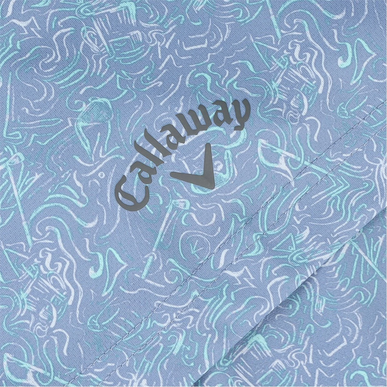 Callaway All-Over Abstract Novelty Print Shirt Polo Short Sleeve Golf Apparel - Image 4