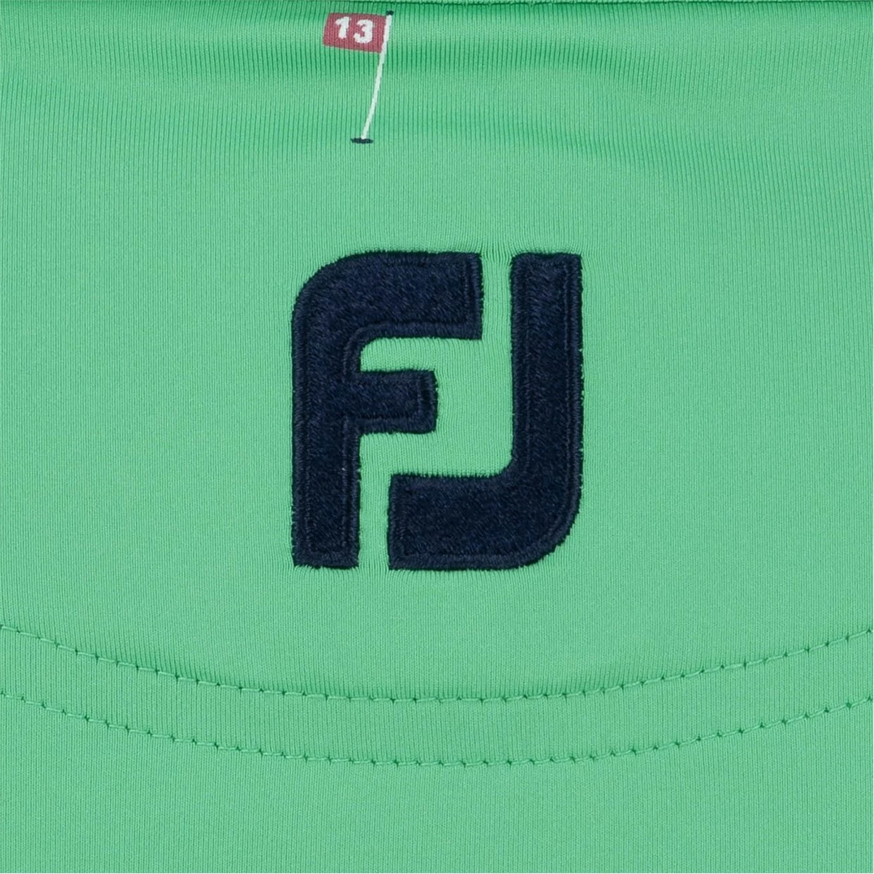 FootJoy 18 Holes Print Lisle Self Collar Polo Shirt Polo Short Sleeve Golf Apparel - Image 4