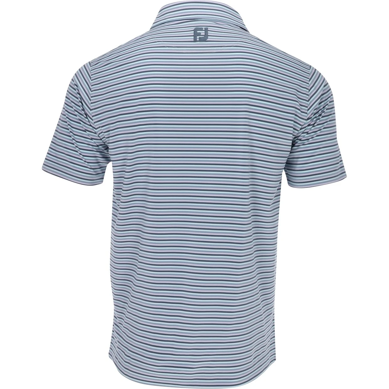 FootJoy Mini Stripe Lisle Self Collar Shirt Polo Short Sleeve Golf Apparel - Image 2