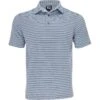 FootJoy Mini Stripe Lisle Self Collar Shirt Polo Short Sleeve Golf Apparel