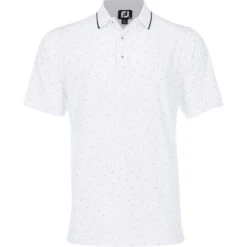 FootJoy Push Play Print Lisle Previous Season Apparel Style Shirt Polo Short Sleeve Golf Apparel