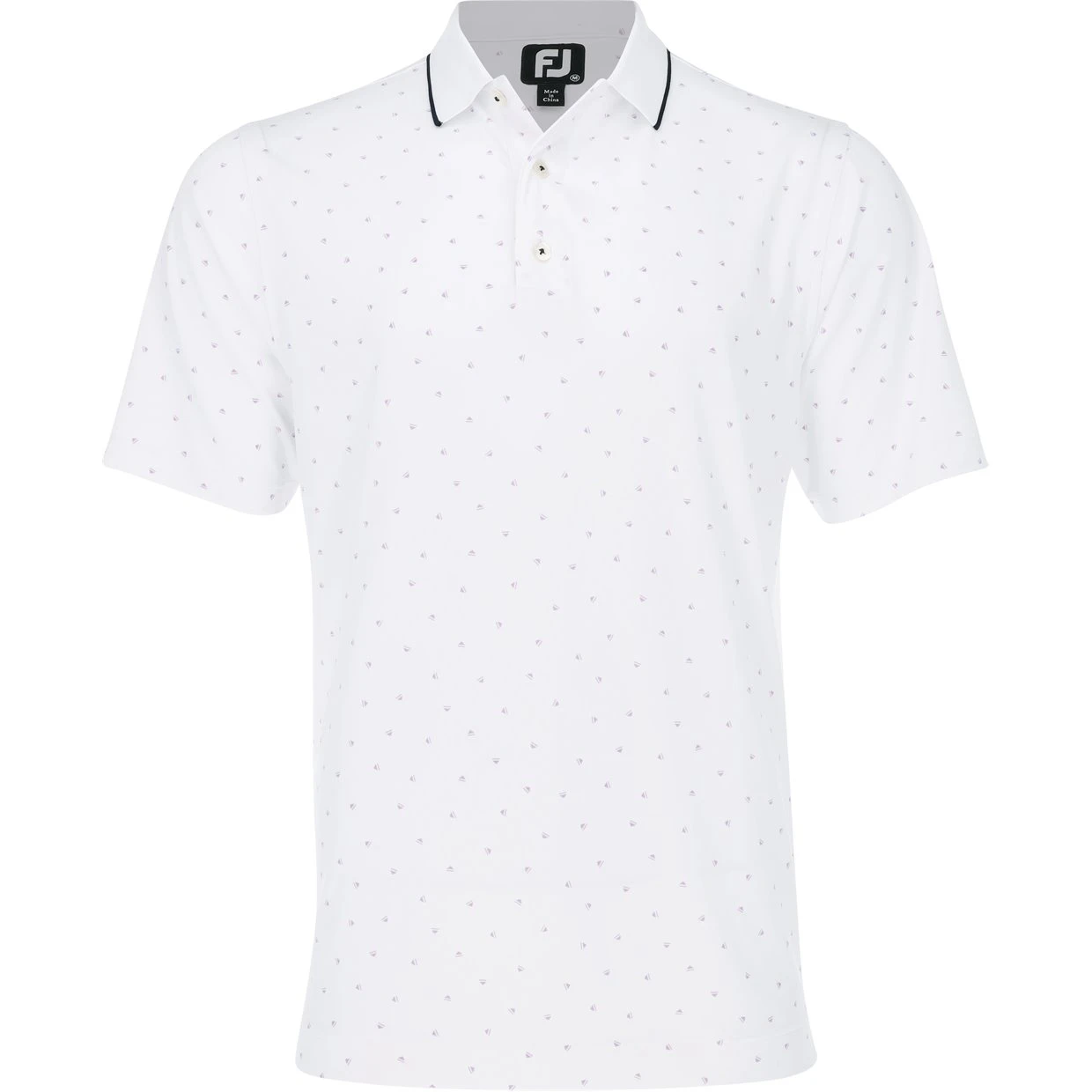 FootJoy Push Play Print Lisle Previous Season Apparel Style Shirt Polo Short Sleeve Golf Apparel