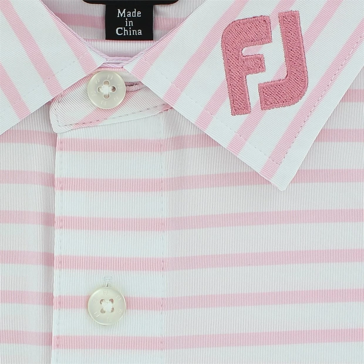 FootJoy Tour Logo Pro Dry Performance Lisle 2-Color Stripe Shirt Polo Short Sleeve Golf Apparel - Image 5