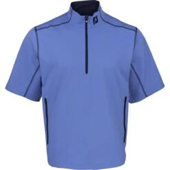 FootJoy Tour Logo Sport Short Sleeve Windshirt Outerwear Pullover Golf Apparel