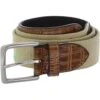 Greg Norman Embroidered Flag On The Green Web Accessories Belts Golf Apparel