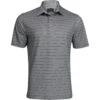 Greg Norman Freedom Micro Pique Stripe Shirt Polo Short Sleeve Golf Apparel