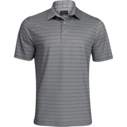 Greg Norman Freedom Micro Pique Stripe Shirt Polo Short Sleeve Golf Apparel