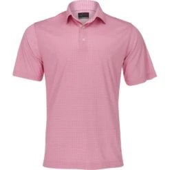 Greg Norman ML75 Microlux Whale Tail Print Shirt Polo Short Sleeve Golf Apparel