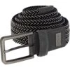 Greg Norman Two-Tone Braided Stretch Accessories Belts Golf Apparel