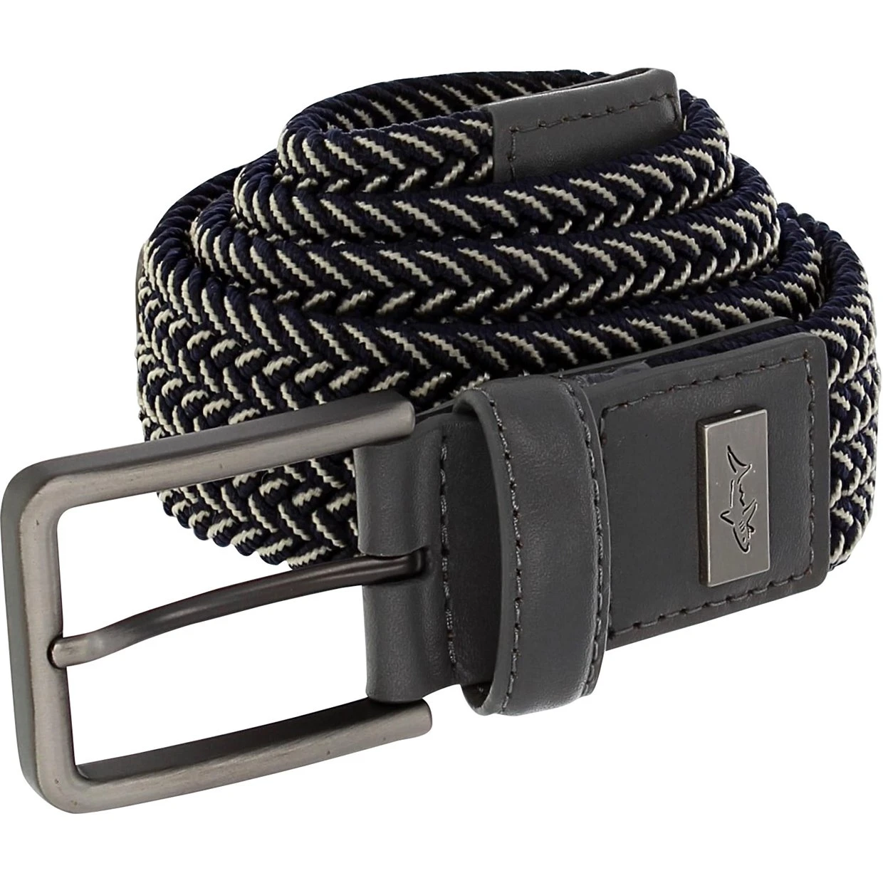 Greg Norman Two-Tone Braided Stretch Accessories Belts Golf Apparel