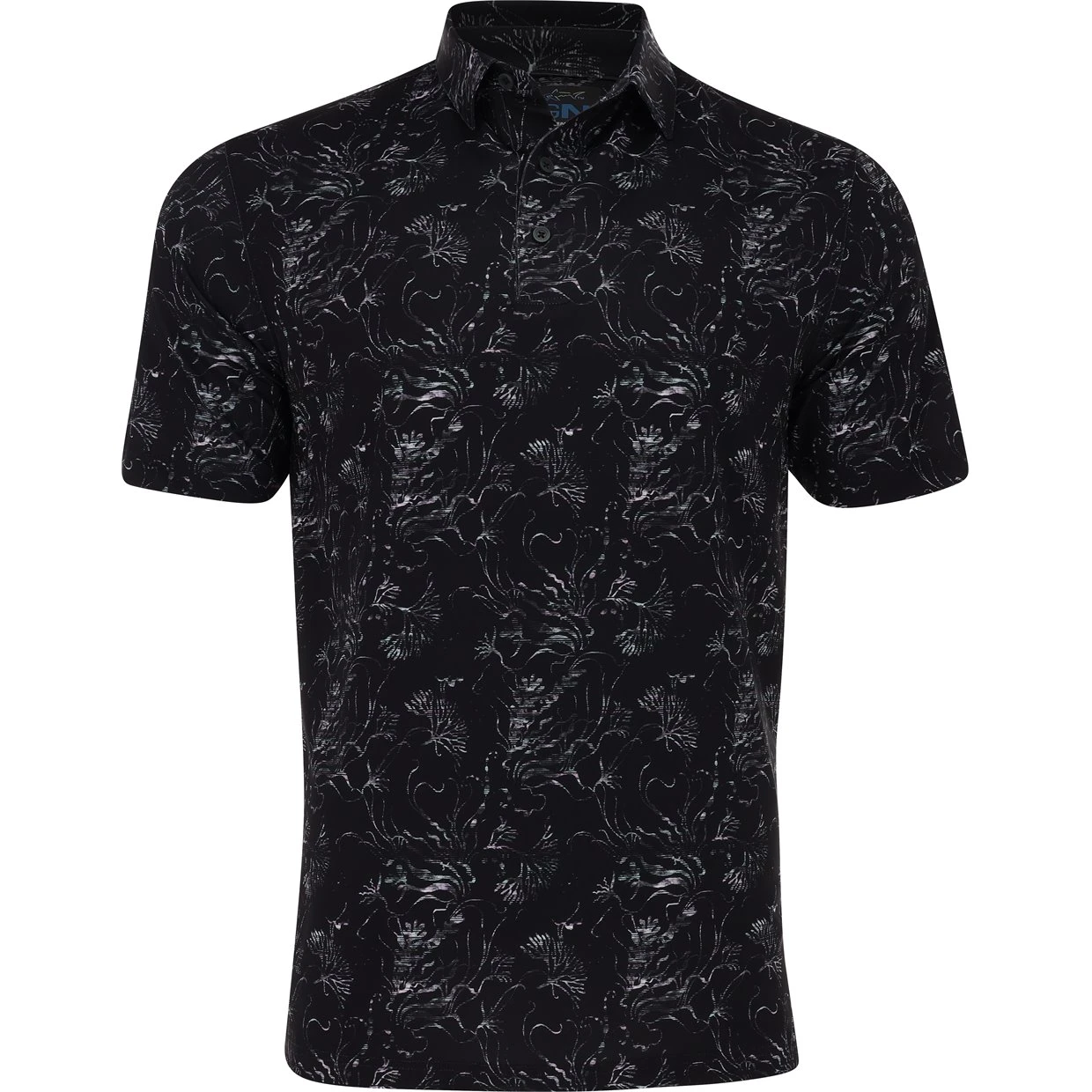 Greg Norman Undersea Shirt Polo Short Sleeve Golf Apparel