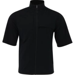 Greg Norman Weatherknit SS Full-Zip Rainwear Rain Shirt Golf Apparel