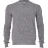 Linksoul Waffle Henley Button Sweater Crew Golf Apparel