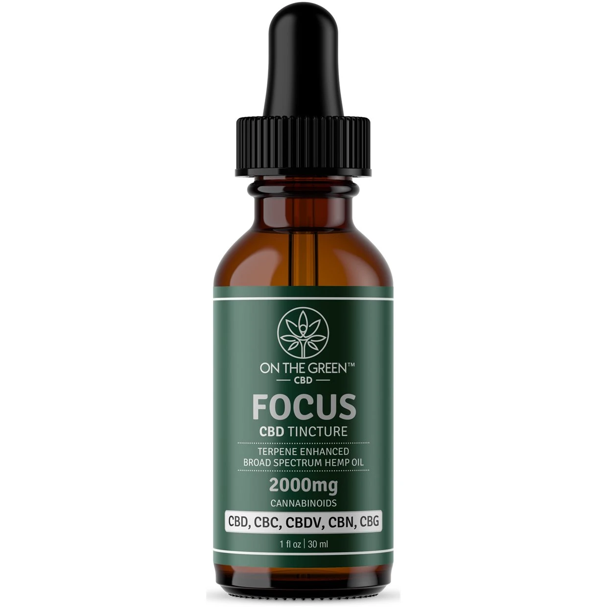On The Green Focus Broad Spectrum Tincture (2000 MG) CBD