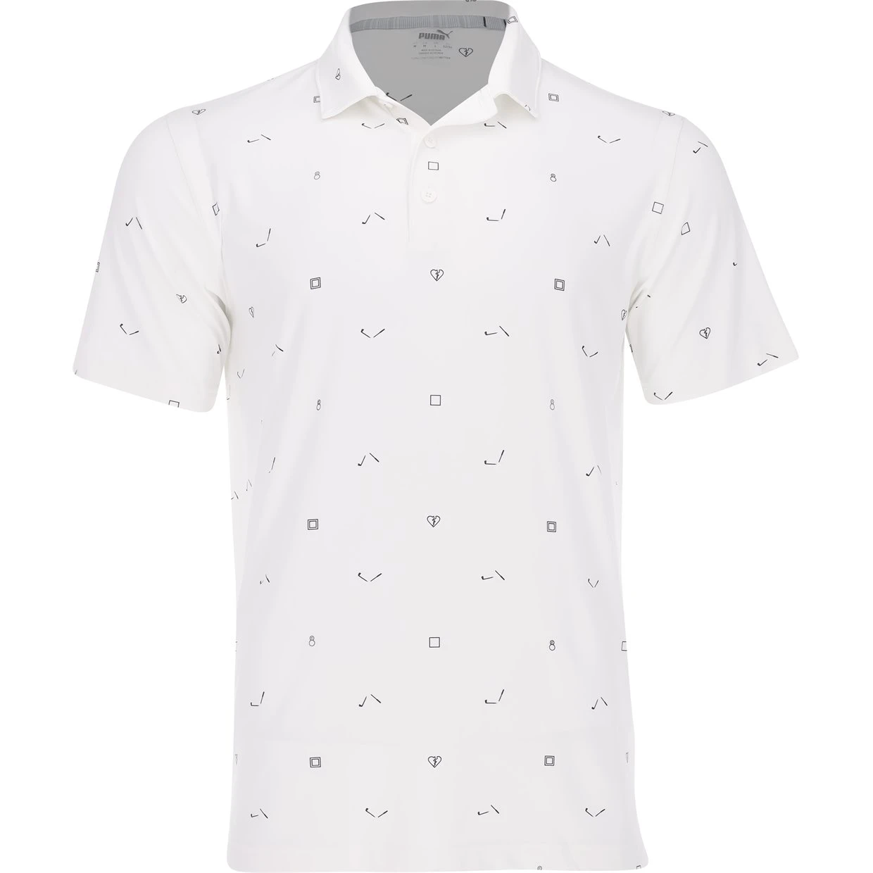 Puma Cloudspun H8 Golf Shirt Polo Short Sleeve Golf Apparel