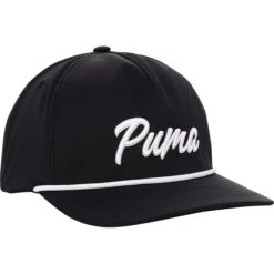 Puma Script Rope Snapback Headwear Cap Golf Apparel