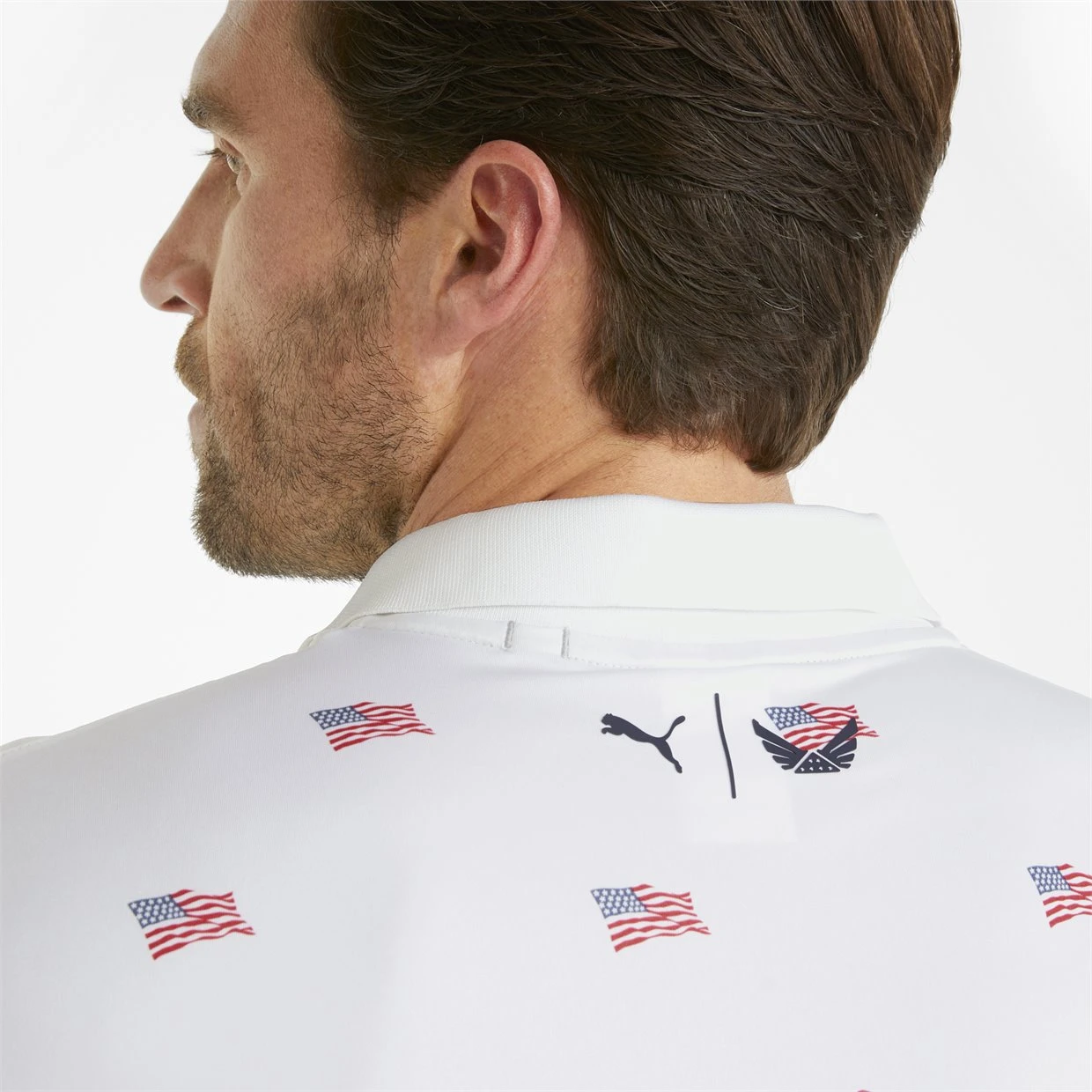 Puma Volition Flag Shirt Polo Short Sleeve Golf Apparel - Image 5