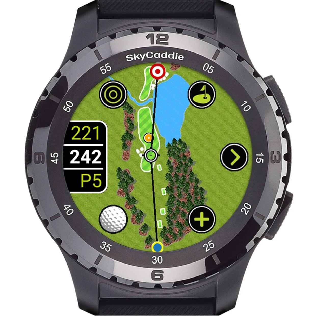 SkyGolf SkyCaddie LX5 Ceramic Bezel Watch GPS/Range Finders - Image 4