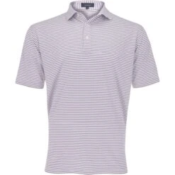 Turtleson Alexander Stripe Performance Shirt Polo Short Sleeve Golf Apparel