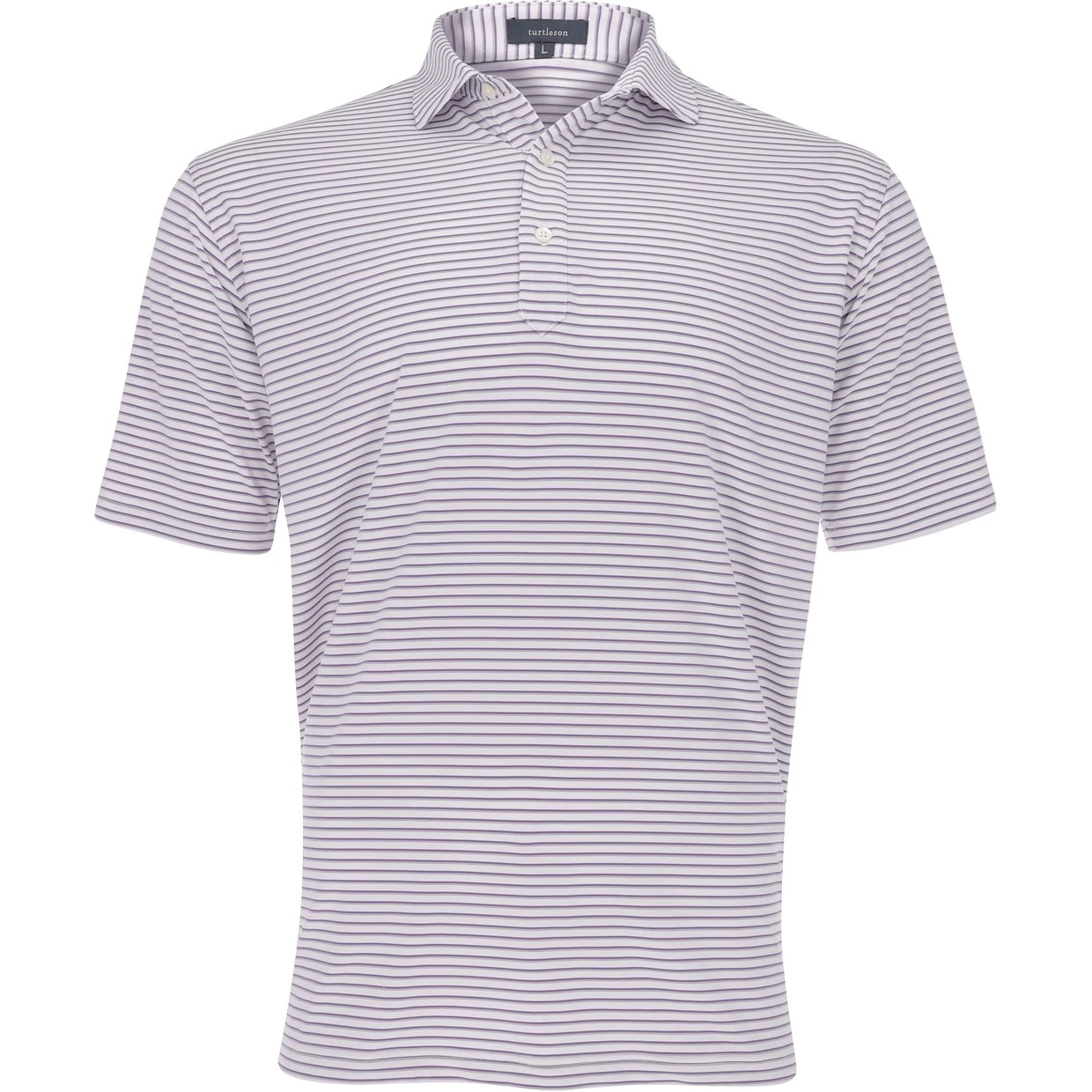 Turtleson Alexander Stripe Performance Shirt Polo Short Sleeve Golf Apparel