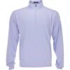 Turtleson Bowen Stripe Oxford 1/4 Zip Outerwear Pullover Golf Apparel