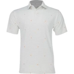 Under Armour Playoff 2.0 Pin Flag Print Shirt Polo Short Sleeve Golf Apparel