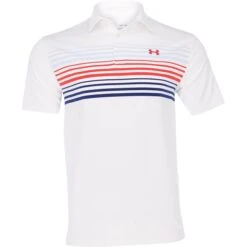 Under Armour Playoff 2.0 Shift Stripe Shirt Polo Short Sleeve Golf Apparel