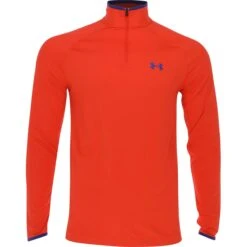 Under Armour T2 Green 1/4 Zip Outerwear Pullover Golf Apparel
